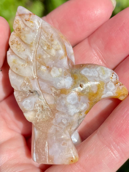Flower Agate Bird - Morganna’s Treasures