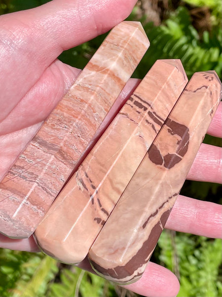 Peruvian Red Jasper Massage Wand - Morganna’s Treasures