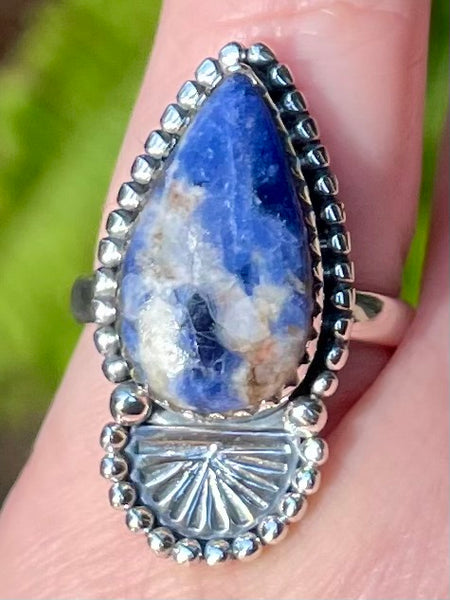 Beautiful Sodalite Ring Size 5.5