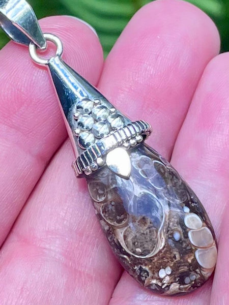 Turritella Agate Pendant - Morganna’s Treasures 