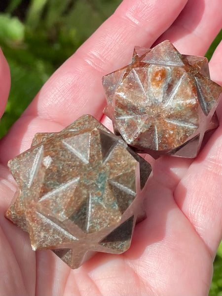 Hessonite Garnet Metatron's Cube - Morganna’s Treasures