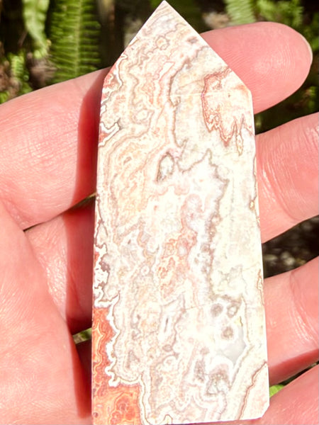 Crazy Lace Agate Obelisk