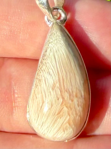 Orange Scolecite Pendant - Morganna’s Treasures