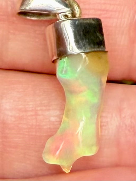 Stunning Rough Ethiopian Opal Pendant