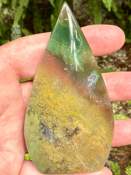 Beautiful Moss Agate Flame