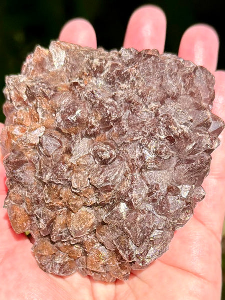 Beautiful Quartz with Hematite Inclusions Cluster