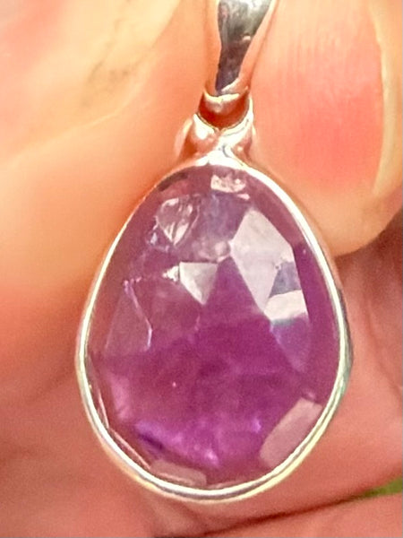 Faceted Purple Amethyst Pendant