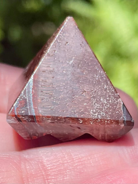 Red Tigers Eye Lemurian Power Pyramid - Morganna’s Treasures 