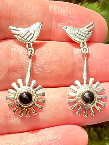 Black Onyx Birds Earrings - Morganna’s Treasures