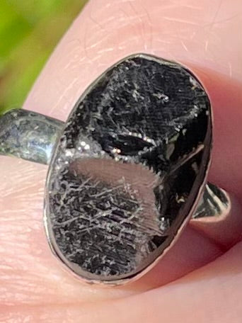 Rough Russian Shungite Ring Size 6 - Morganna’s Treasures