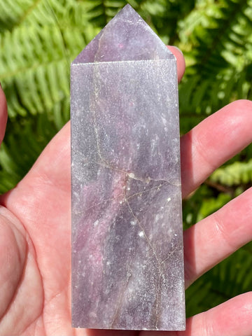 Large Lepidolite Obelisk - Morganna’s Treasures 