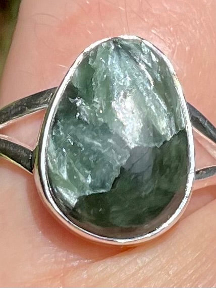 Green Seraphinite Ring Size 7 - Morganna’s Treasures