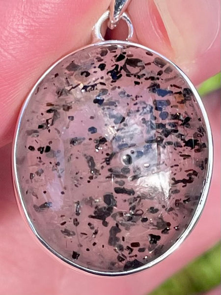 Hematite in Quartz Pendant