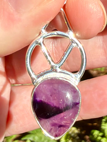 Star (Trapiche) Amethyst Celtic Pendant