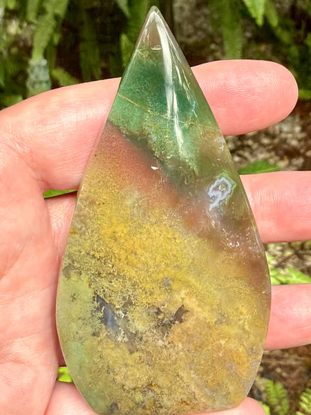 Beautiful Moss Agate Flame