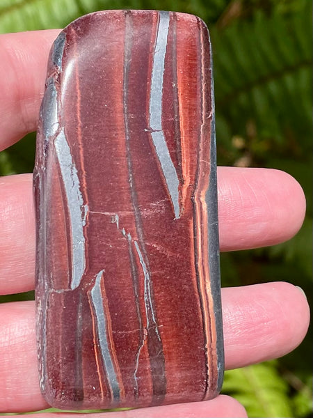 Red Tigers Eye Palm Stone from Africa - Morganna’s Treasures 