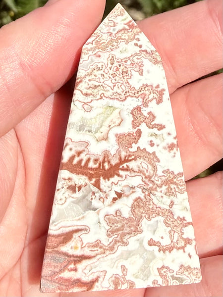 Crazy Lace Agate Obelisk