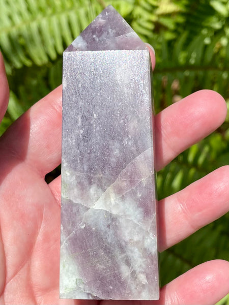 Large Lepidolite Obelisk - Morganna’s Treasures 