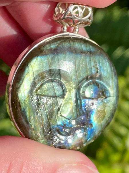 Labradorite Sun/Moon Pendant - Morganna’s Treasures 