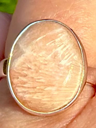 Orange Scolecite Ring Size 8 - Morganna’s Treasures