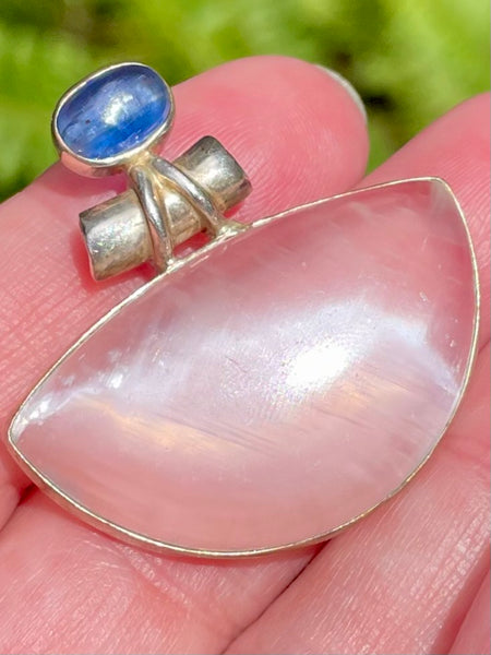 Beautiful Selenite and Blue Kyanite Pendant - Morganna’s Treasures 