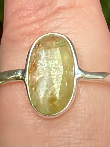 Green Kyanite Ring Size 5