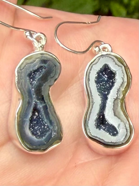 Coconut Geode Druzy Earrings