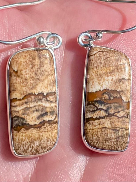 Picture Jasper Earrings - Morganna’s Treasures 