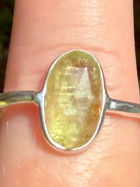 Green Kyanite Ring Size 5 - Morganna’s Treasures