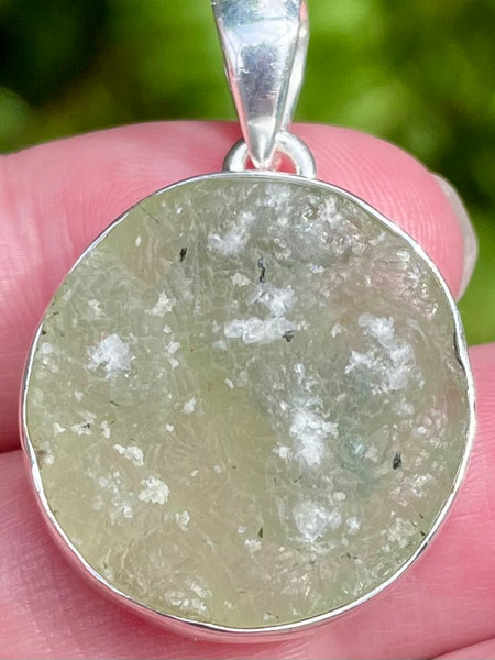 Rough Prehnite and Epidote Pendant - Morganna’s Treasures 