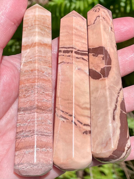 Peruvian Red Jasper Massage Wand - Morganna’s Treasures