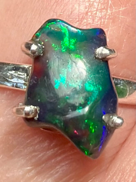 Chalama Black Opal Ring Size 8.5 - Morganna’s Treasures