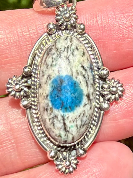 Gorgeous K2 Blue Azurite Pendant