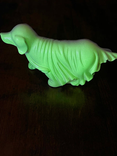 Glow in the Dark Resin Ghost Dog - Morganna’s Treasures