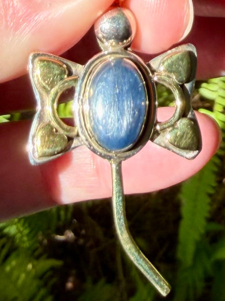 Blue Kyanite Dragonfly Pendant