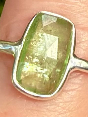 Green Kyanite Ring Size 5