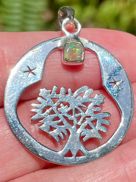 Ethiopian Opal Tree of Life Pendant - Morganna’s Treasures