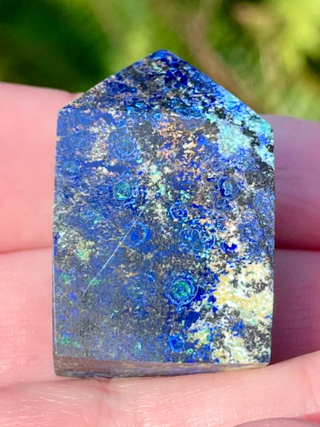 Small Azurite in Malachite Obelisk