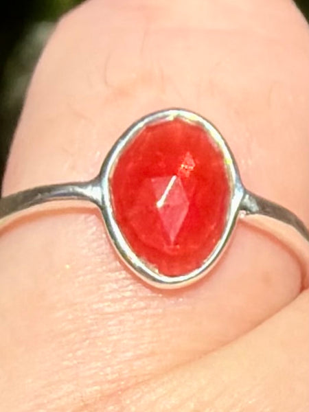 Gorgeous Faceted Garnet Ring Size 7 - Morganna’s Treasures