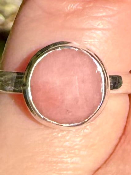 Peruvian Pink Opal Ring Size 6.5