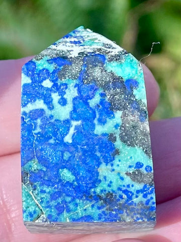 Small Azurite in Malachite Obelisk