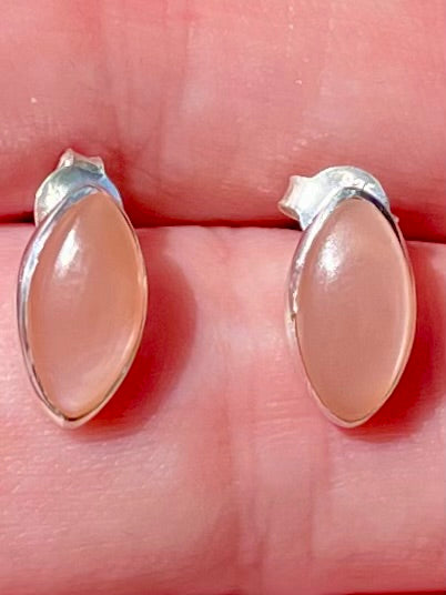 Peach Moonstone Earrings - Morganna’s Treasures 