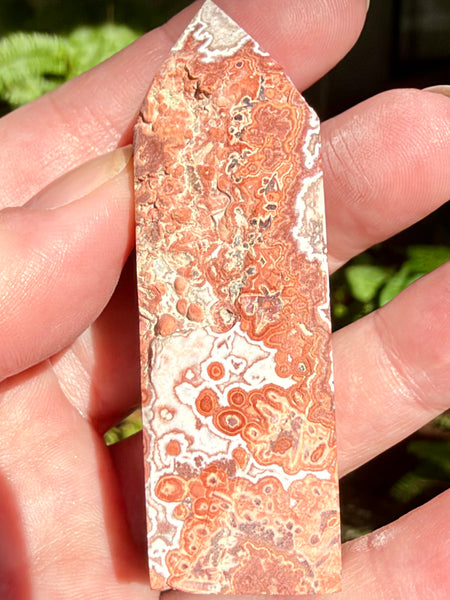 Crazy Lace Agate Obelisk