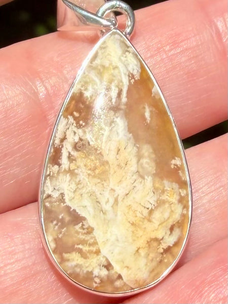 Graveyard Plume Agate Pendant