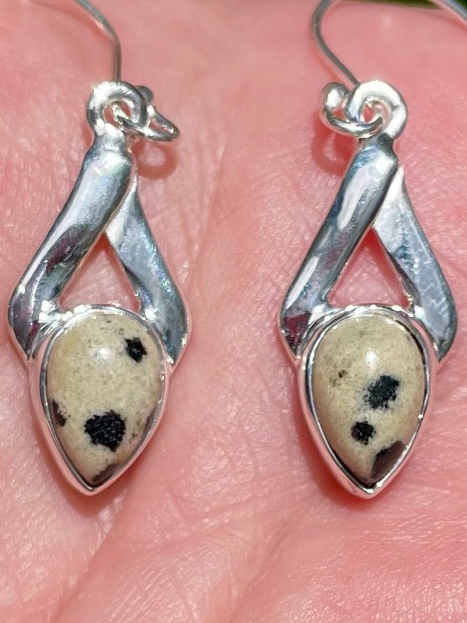 Dalmatian Jasper Earrings - Morganna’s Treasures 