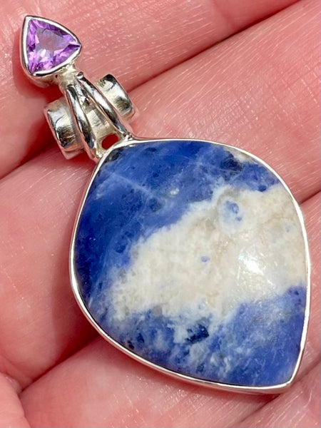 Sodalite and Amethyst Pendant - Morganna’s Treasures