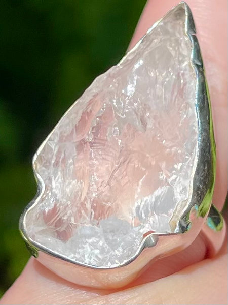 Large Clear Quartz Arrowhead Ring Size 7 - Morganna’s Treasures 