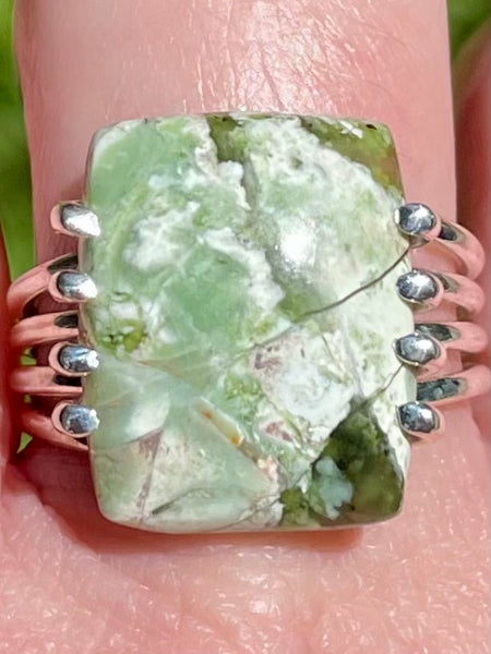 Beautiful Chrome Chalcedony Ring Size 9 - Morganna’s Treasures 