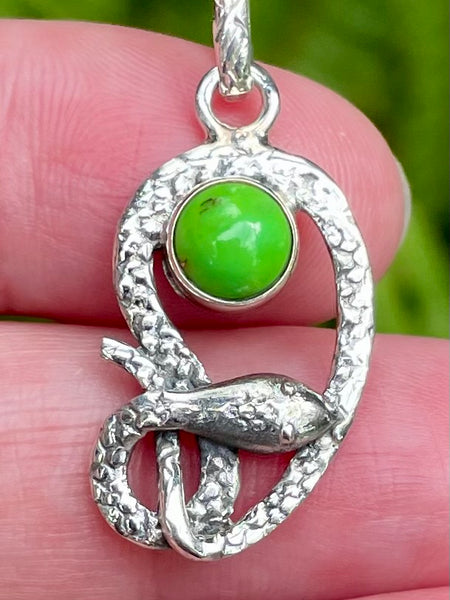 Green Turquoise Snake Pendant - Morganna’s Treasures 