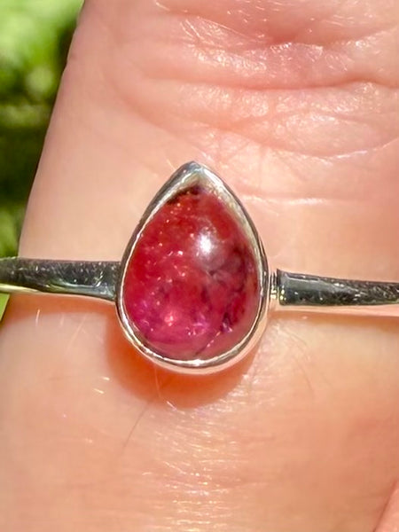 Pink Tourmaline Ring Size 6